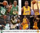 Финал НБА 2009-10, Центровой, Кендрик Перкинс (Celtics) против Эндрю Бинум (Лейкерс)